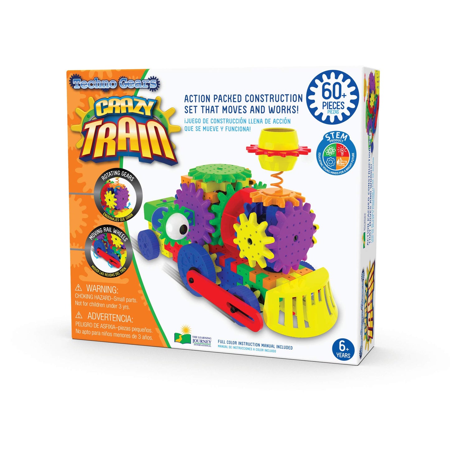The Learning Journey: Techno Gears Stem Construction Set - Dizzy Droid (60+ Pieces) - Award-Winning Learning Toys & Gifts For Bo