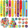 Frienda 60 Pcs Love to Read Slap Bracelets with Button Pins Reading Bracelets Badges for Classroom Teacher Rewards Prize Sunday
