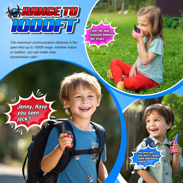 Walkie Talkies For Kids Rechargeable: 3 Pack Kids Walkie Talkies Outdoor Toys For 3 4 5 6 7 8 Year Old Boys Girls Easter Birthda