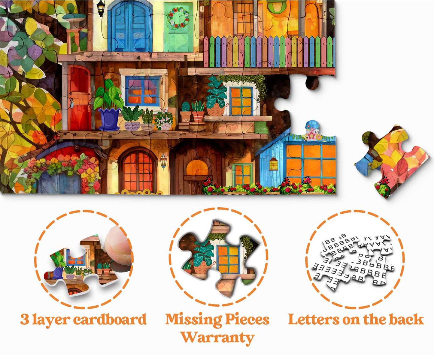 Tree House Puzzles For Adults 1000 Pieces, Fantasy Tree Of Life Jigsaw Puzzles, Plant Challenging Hard Puzzles As Nature Decor