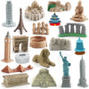 Onest 14 Pieces Mini Egyptian Figurine Playsets Famous Architecture Figurines Toys For Boys And Girls