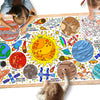 Giant Coloring Poster For Classroom Wall - Versatile 31.5 X 72 Inches Outer Space Activity Poster/Table Cover,School Parties, Ou