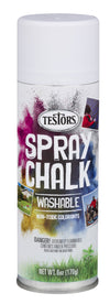 Rust-Oleum Testors Spray Chalk, White, 6 Ounce - Ideal for Creative Projects and Temporary Marking