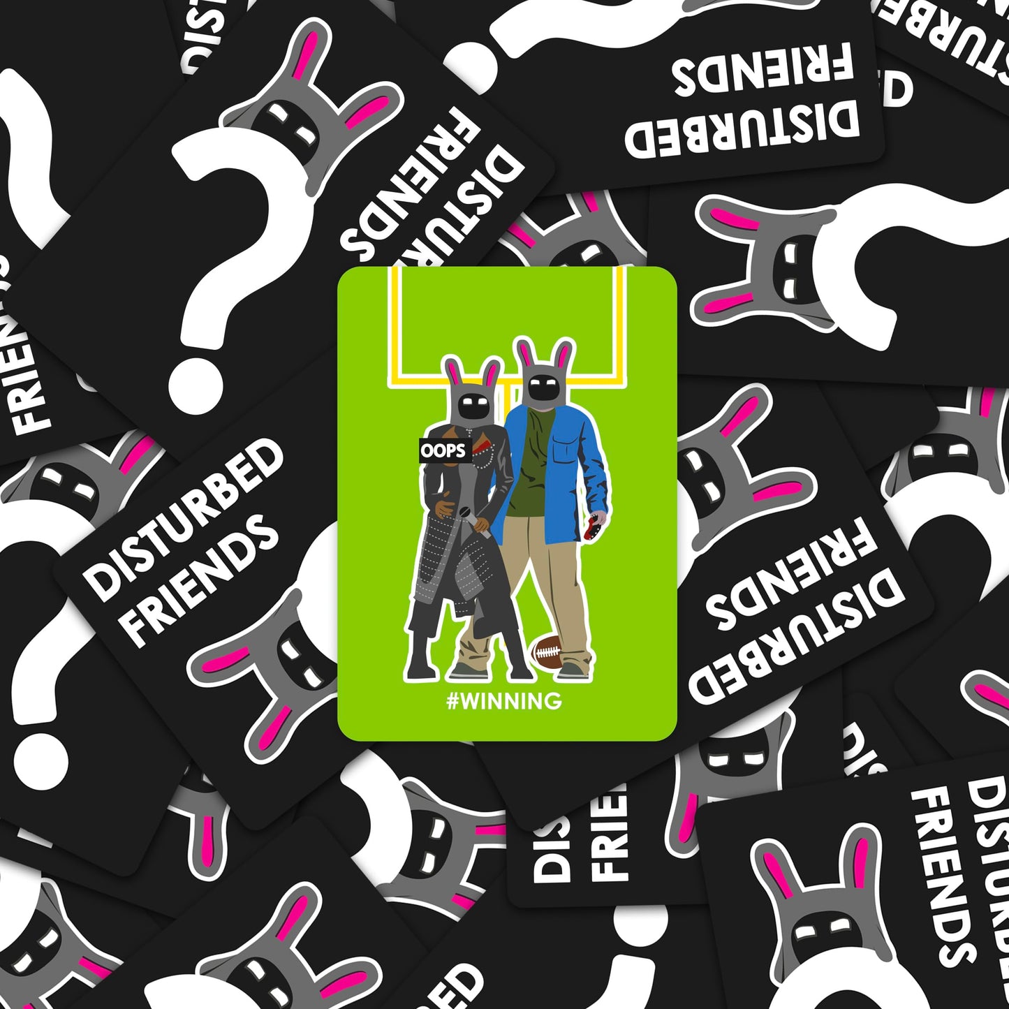 Disturbed Friends Party Game - Find Out Who Your Friends Are! Hilarious Card Game For Adults, Friends, Family, College Students,