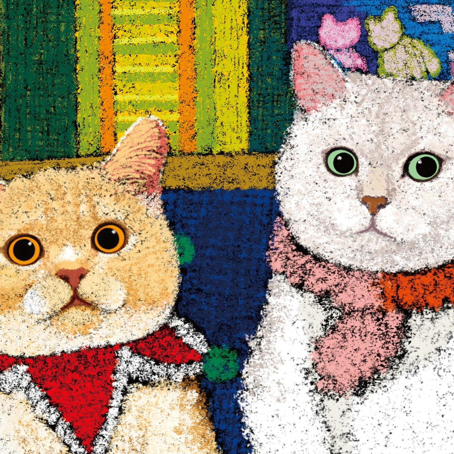 Puzzles For Adults 1000 Pieces, Momibook Jigsaw Puzzles Of Birthday Cat, Painting Image 75X50Cm(29.5''X19.7'') Toys & Game Puzzl