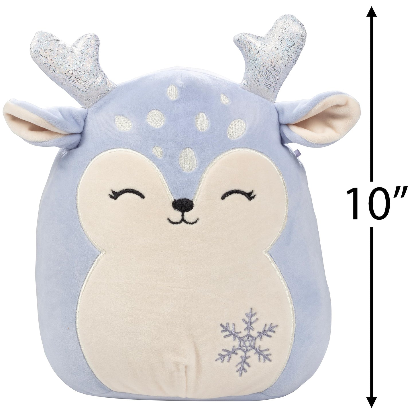 10' Farryn The Purple Fawn Squishmallow - Kellytoy Christmas Plush Toy