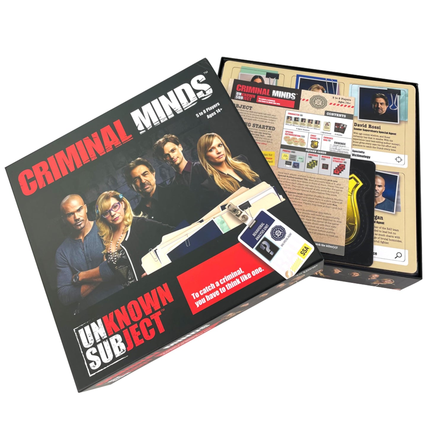 Criminal Minds Unknown Subject Board Games For Adults – Adult Games For Game Night, Social Deduction, Board Games For Family Night, Family Game, Ages 14+, 5-8 Multi-Player Games