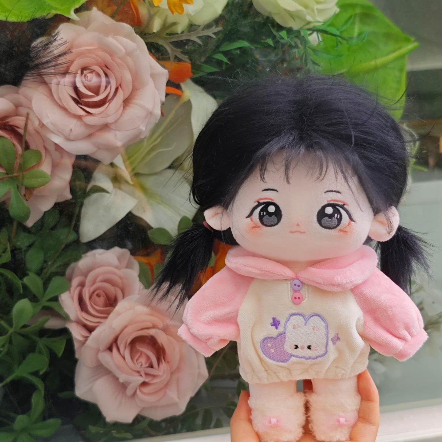 Calembou 20Cm Cute Cotton Doll With Skeleton, Anime Plushies Soft Stuffed Dress Up Toy, Kawaii Plush Gift Come With Clothes (Dol