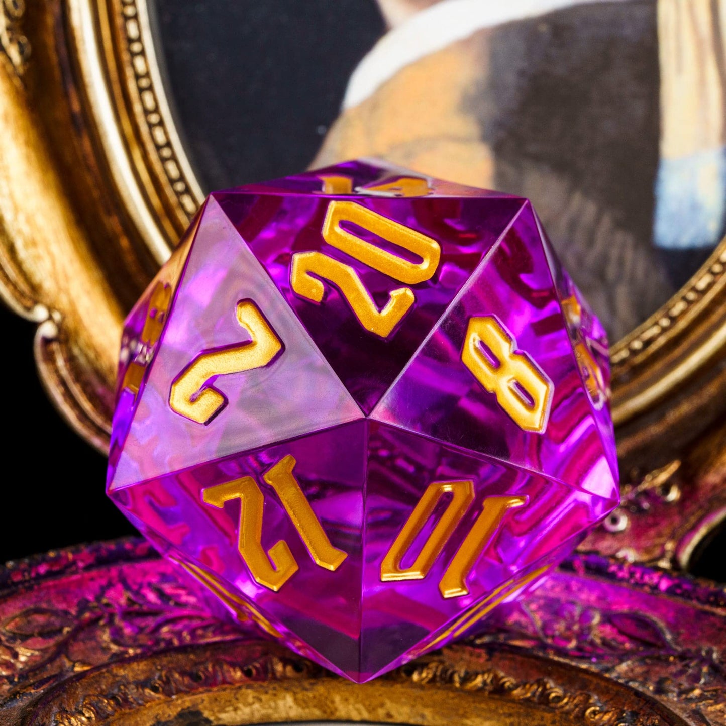 Poludie D20 Single Dice 55mm, 20 Sided DND Dice, Giant D20 D&D Polyhedral Dice Large D20 for Dungeons and Dragons, RPG, MTG Tabl