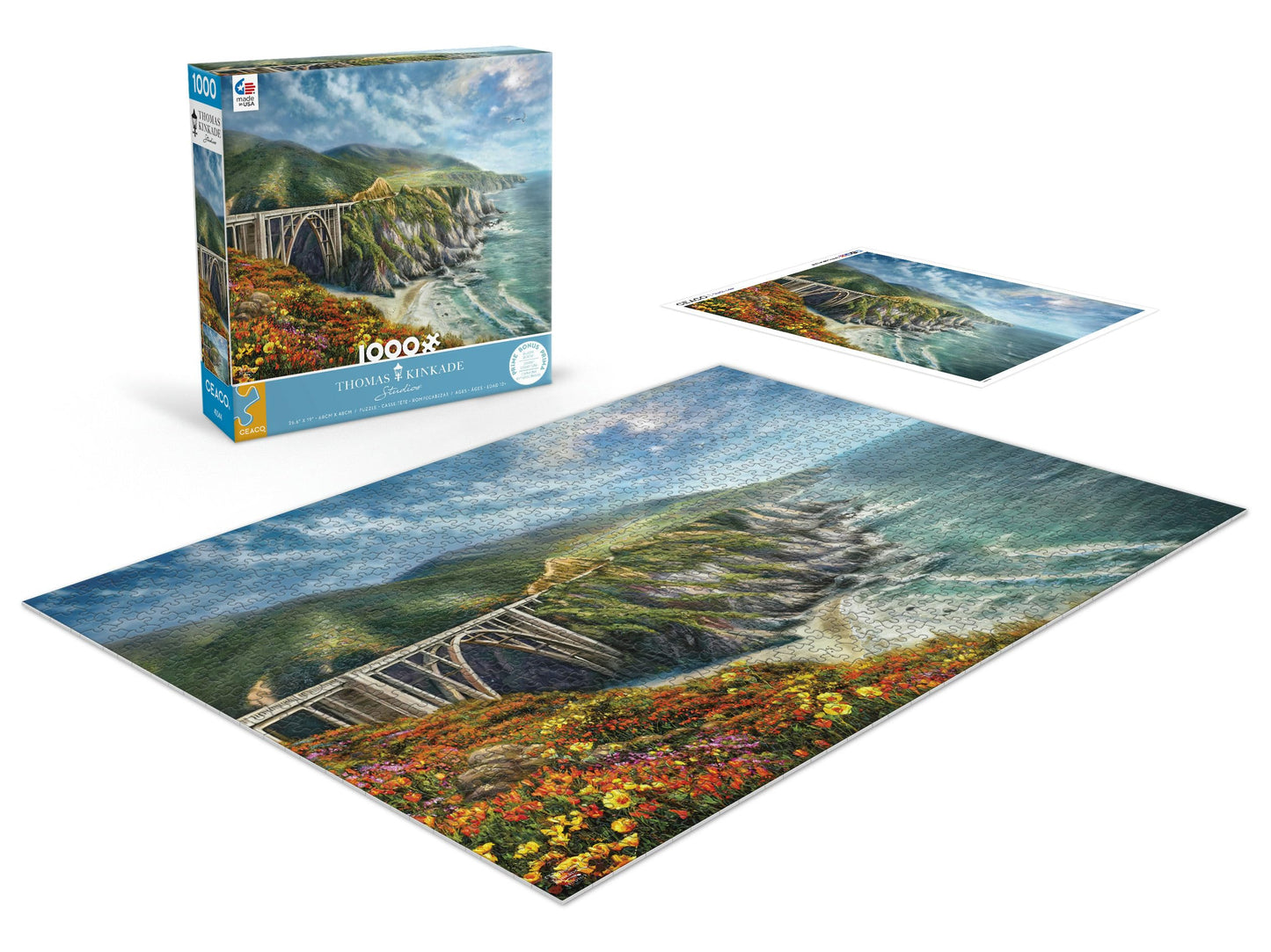 Ceaco - Thomas Kinkade - Big Sur - 1000 Piece Jigsaw Puzzle