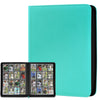 Trading Card Binder 16 Pocket GERMUN PU Cover Card Binder for 1000+ Cards enhanced Trading Card Holder Folders Double Sided Pocket Card Album for MTG TCG (Lake Blue)