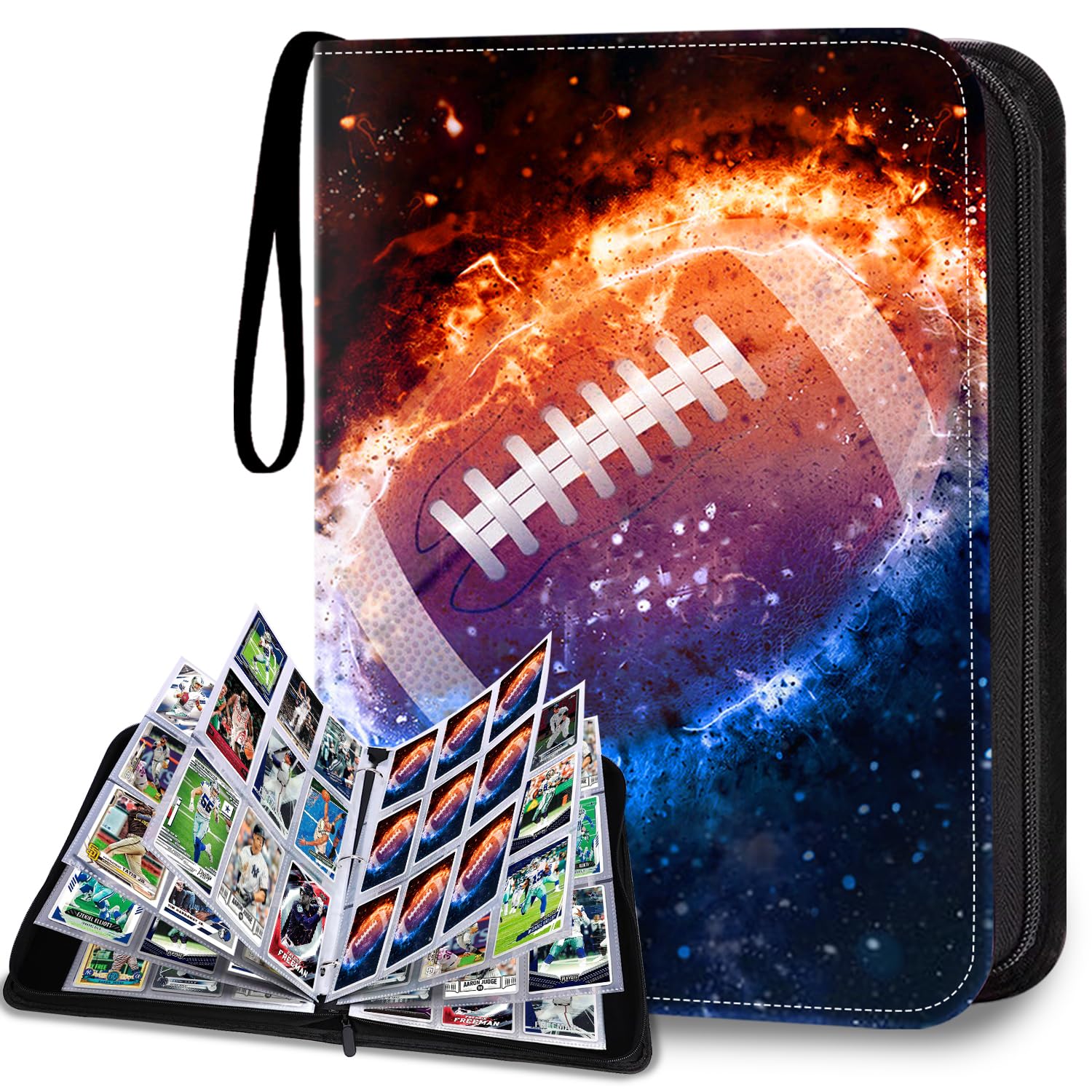 Hesplus 900 Pockets Football Card Binder, Football Trading Cards Display Case With Football Card Sleeves Card Holder Protectors Toytooth Hesplus 900 Pockets Football Card Binder, Football Trading Cards Display Case With Football Card Sleeves Card Holder Protectors Toytooth