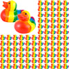 Deekin 24 Pcs Rainbow Rubber Duck Mini Rubber Duckies Bulk Bathtub Ducky Decorations For Rainbow Colorful Birthday Party Lgbt Pa