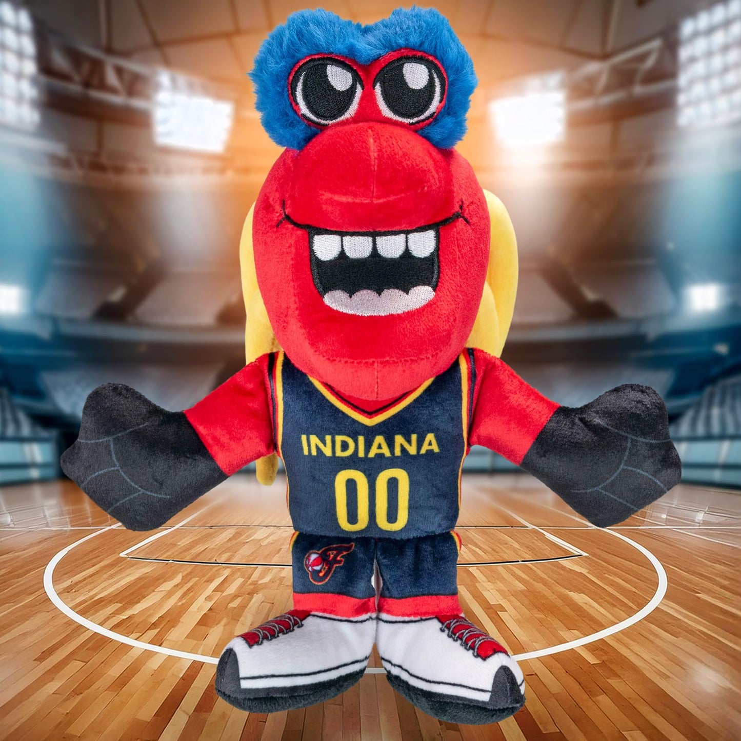 Bleacher Creatures Indiana Fever Lil Freddy 8'' Mascot Kuricha Plush - Soft Chibi Wnba Plush
