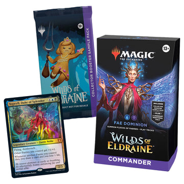 Magic The Gathering Commander Deck - FAE Dominion, 100 Cards, Multicolor, Model D24830000, Includes Collector Booster Pack