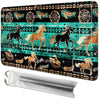 Rwutytiul Blue Horse Card Playmat 24 X 14 Inch With Tube Bag, Card Gameplay Desk Mat With Zones Commander Deck Board Mtg Rpg Ccg