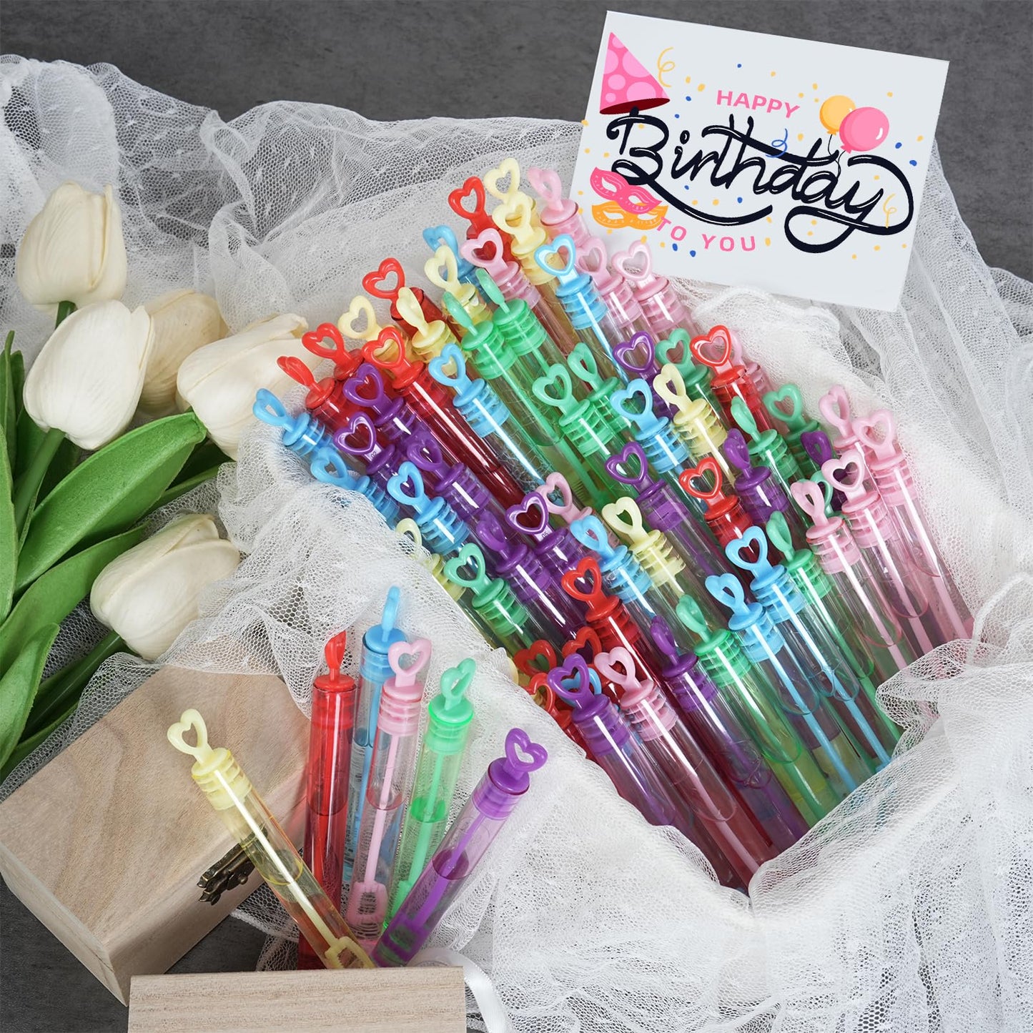 36 Pcs Bubbles Party Favors For Kids Mini Bubble Wands Bubble Party Favors Assortment Neon, Kids Summer Gifts, Fun Bubbles For Christmas Halloween Birthday Goodie Bags