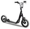 Mongoose Trace Youth Kick Scooter Folding And Non-Folding Design, Regular, Lighted, And Air Filled Wheels, Multiple Colors, Black (R6331Aza)