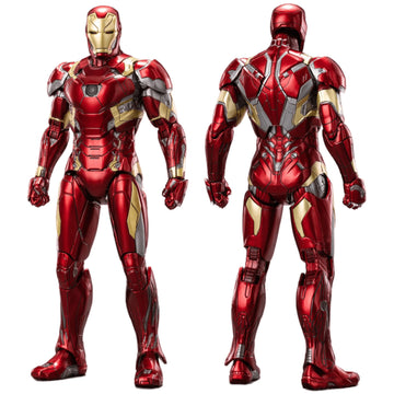 Lonullymege Ironman Mk46 Action Figures-7 Inch All Joints Movable Collectable Toys-Full Metal Painting With Lots Of Accessories Stark Model(1/10 Scale)