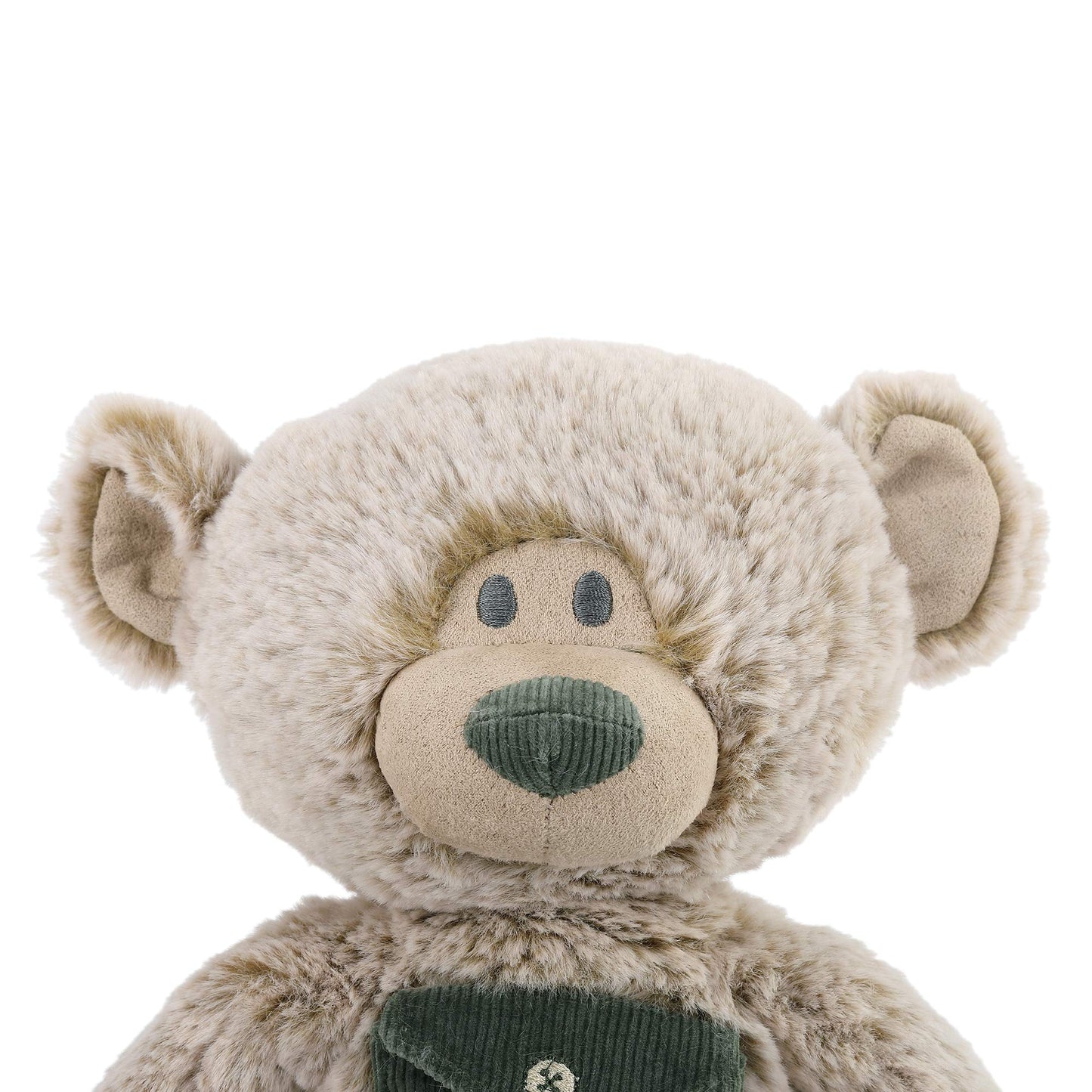 Demdaco Pocket Prayer Teddy Bear Soft Grey 11 Inch Plush Fabric Stuffed Animal Toy
