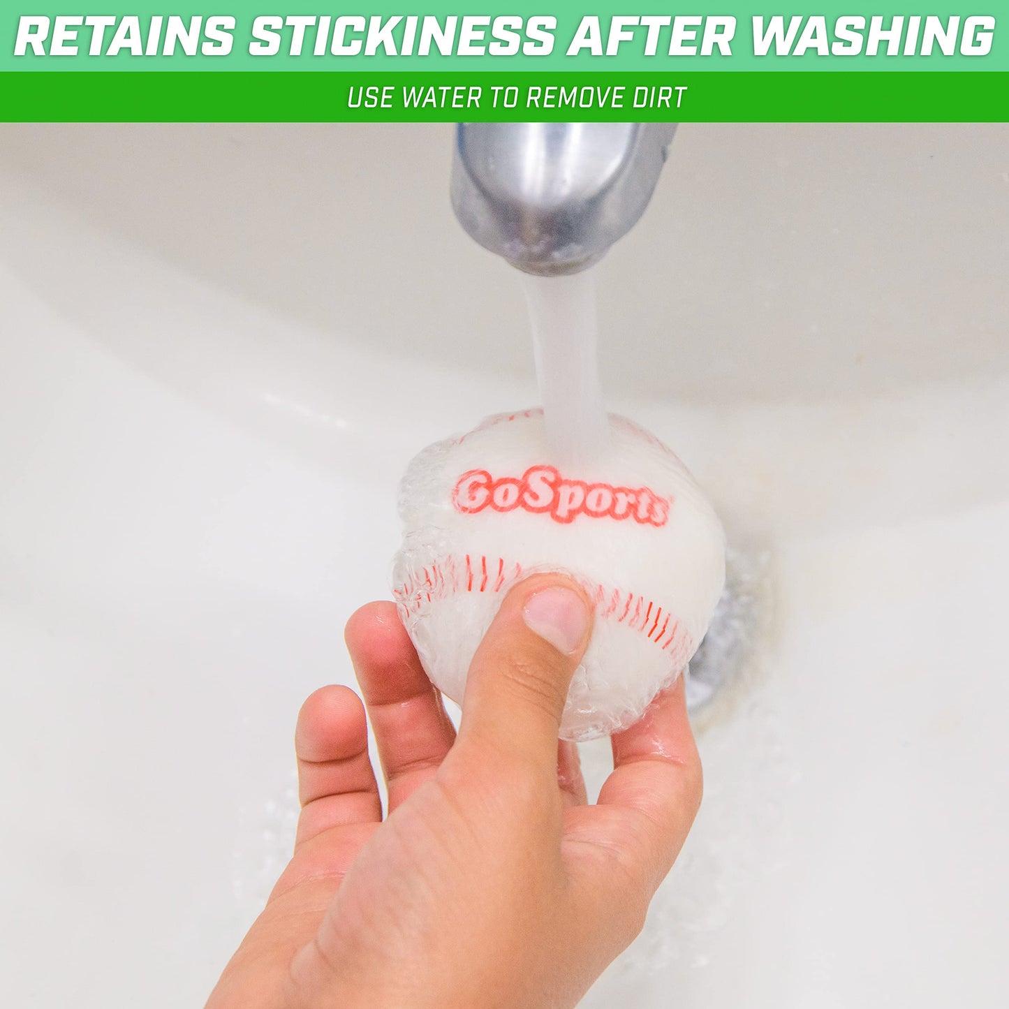 GoSports Pitch N Stick Replacement Baseballs 4 Pack - Sticky Baseballs for Pitch N Stick Baseball Game