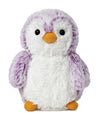 Aurora® Playful Pompom Penguin™ Stuffed Animal - Violet - 6 Inches - Soft Polyester Cuddle Toy for Kids and Adults