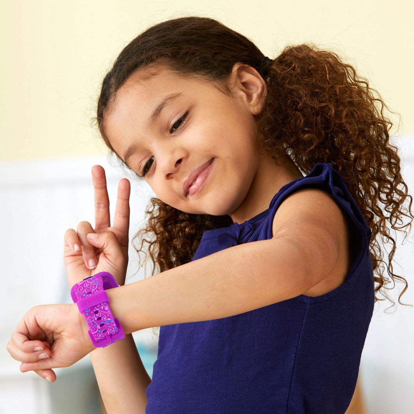 Vtech Kidizoom Smartwatch Dx2, Special Edition Floral Birds With Bonus, Pedometer, Vivid Violet Wristband