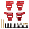 MEUS RACING TRX4M Shock Mount with Multi Holes Adjustable Mounting for TRX4M Defender/Bronco 1/18 RC Crawler Car.(Red)