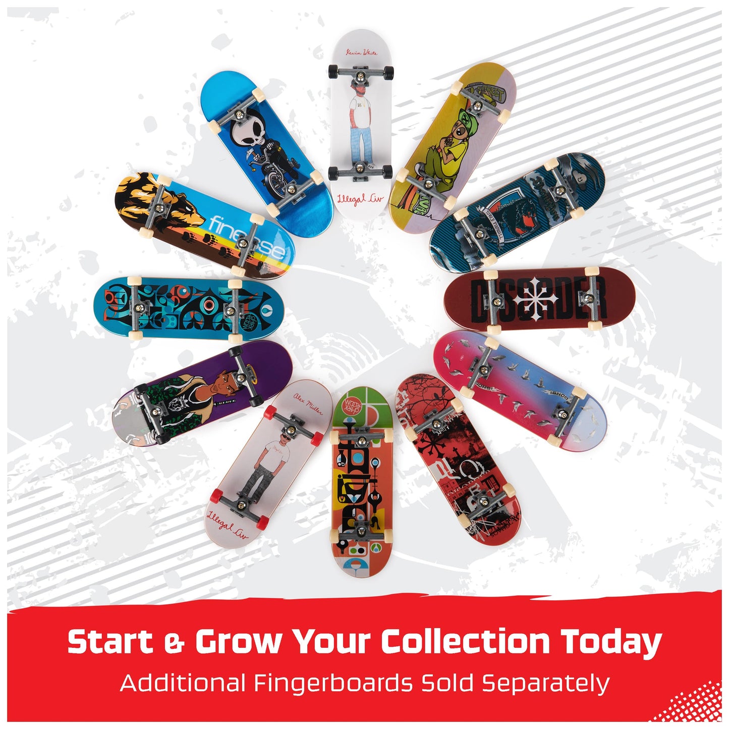 Tech Deck, Ultra Dlx Fingerboard 4-Pack, Real Skateboards, Collectible And Customizable Mini Skateboards, Kids Toys For Ages 6 And Up