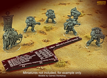 LITKO Close Combat Gauge | Compatible with Warhammer 8th Edition | (Translucent Red)