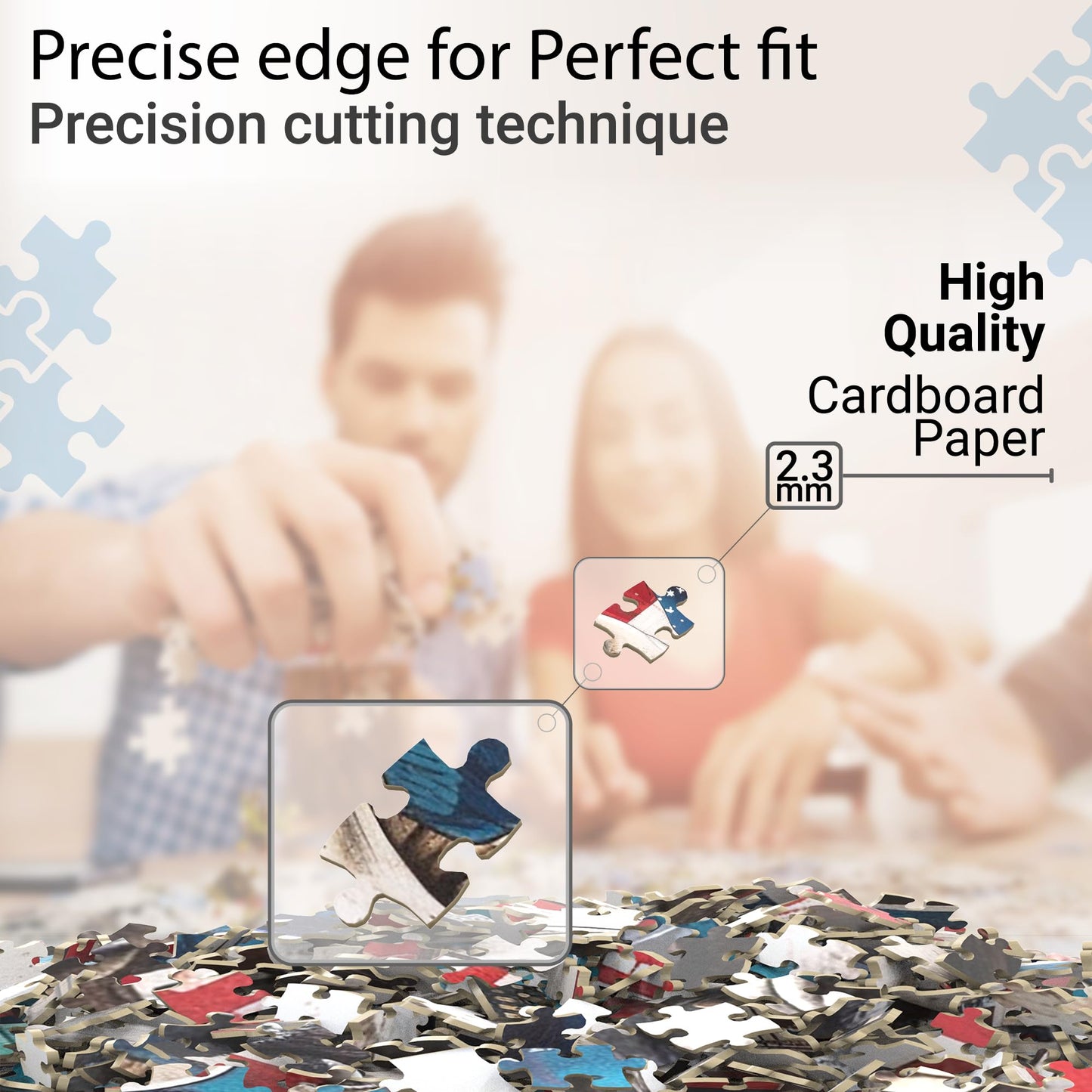 1000 Piece Art Puzzle For Adults, Dapper Duo, 20X28 Inches, Jigsaw Puzzles 1000 Pieces, High-Resolution 300 Dpi, Includes Origin