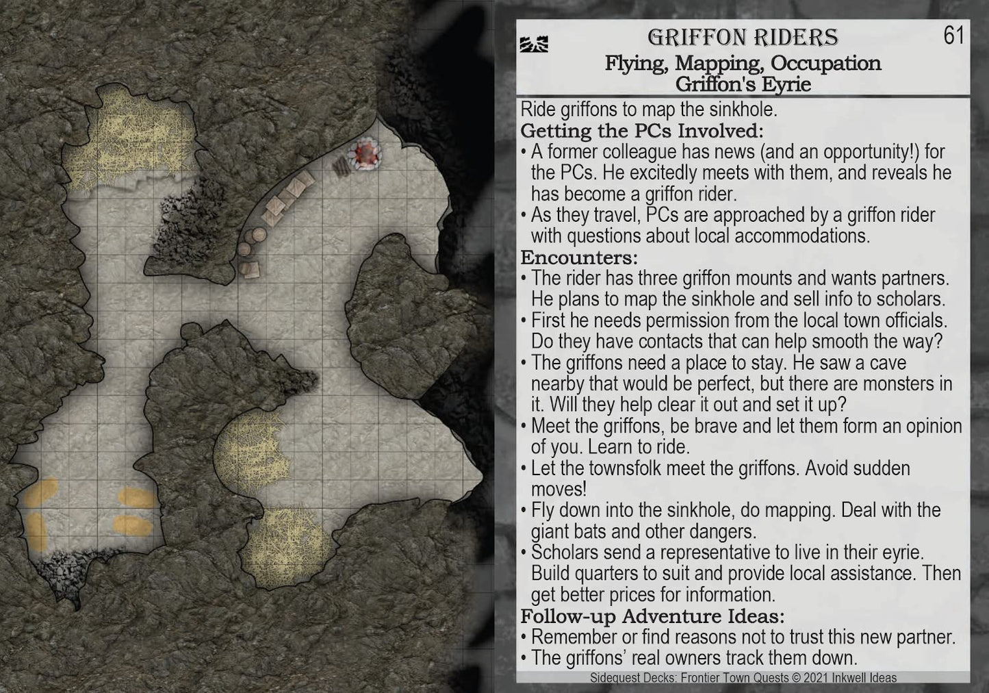 Inkwell Ideas Sidequest Decks: Frontier Town Quests