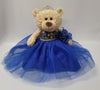 KINNEX COLLECTIONS SINCE 1997 20'' Quince Anos Quinceanera Last Doll Teddy Bear with Dress (Centerpiece) ~ B16632-15G (Royal Blu
