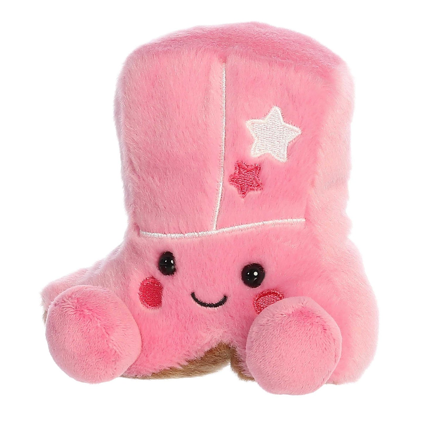 Aurora Adorable Palm Pals Kate Cowgirl Boot Stuffed Animal, 5-Inch Pink Plush, Collectible Fun, Model 33921