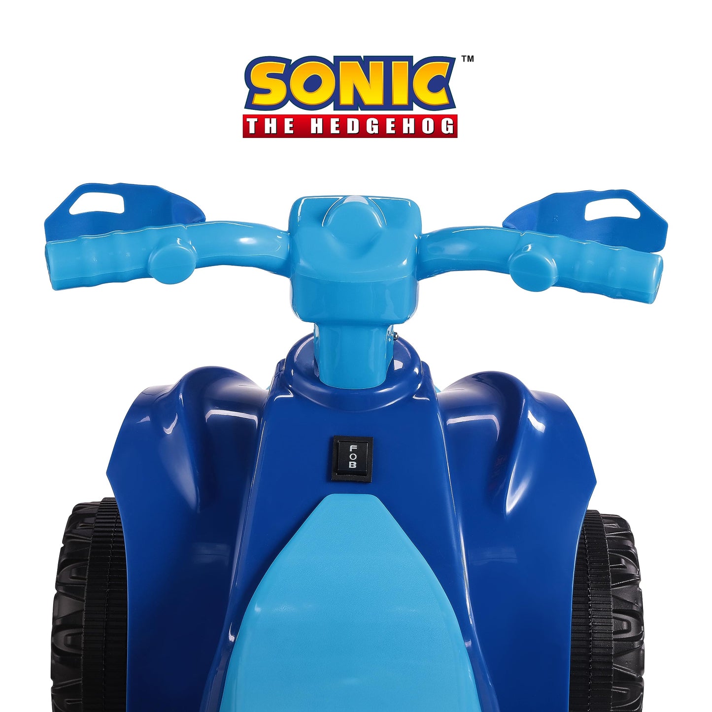 Sonic The Hedgehog 6V ATV Quad for Kids by Voyager - Safe Ride-On Toy with Rechargeable Battery, Max Weight 55 LBS, Ages 2-3 Years