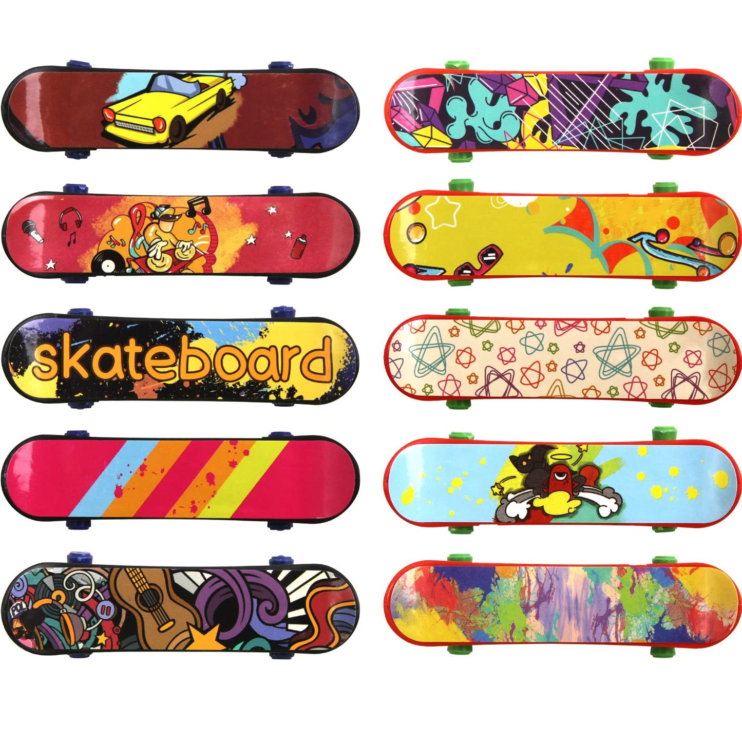 Ceiba Tree 30Pack Valentines Day Cards With Finger Skateboards For Kids Classroom Exchange Happy Valentines Day Party Favors