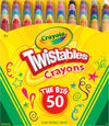 Crayola Mini Twistables Crayons For Kids (50Ct), Arts & Crafts Supplies, Toddler Crayons For Coloring Books, Easter Basket Stuffer For Kids, Gifts