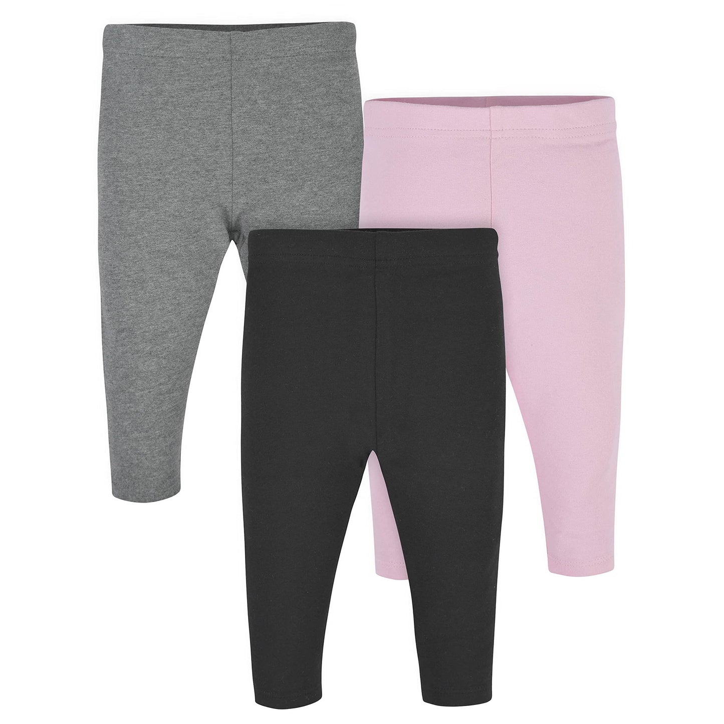 Gerber Baby Girls Toddler Multi-Pack Premium Pants Leggings, Pinkblack, 2T