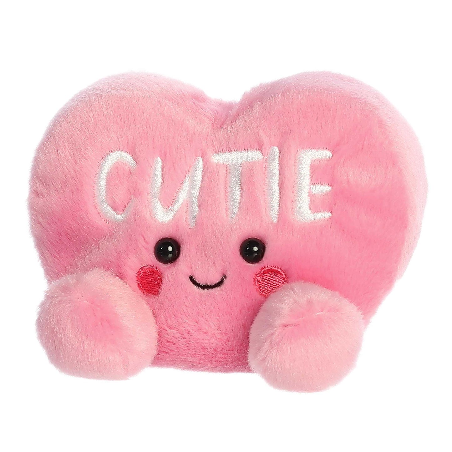 Aurora Adorable Palm Pals Cutie Candy Heart Stuffed Animal - Pocket-Sized Play - Collectable Fun - Pink 5 Inches