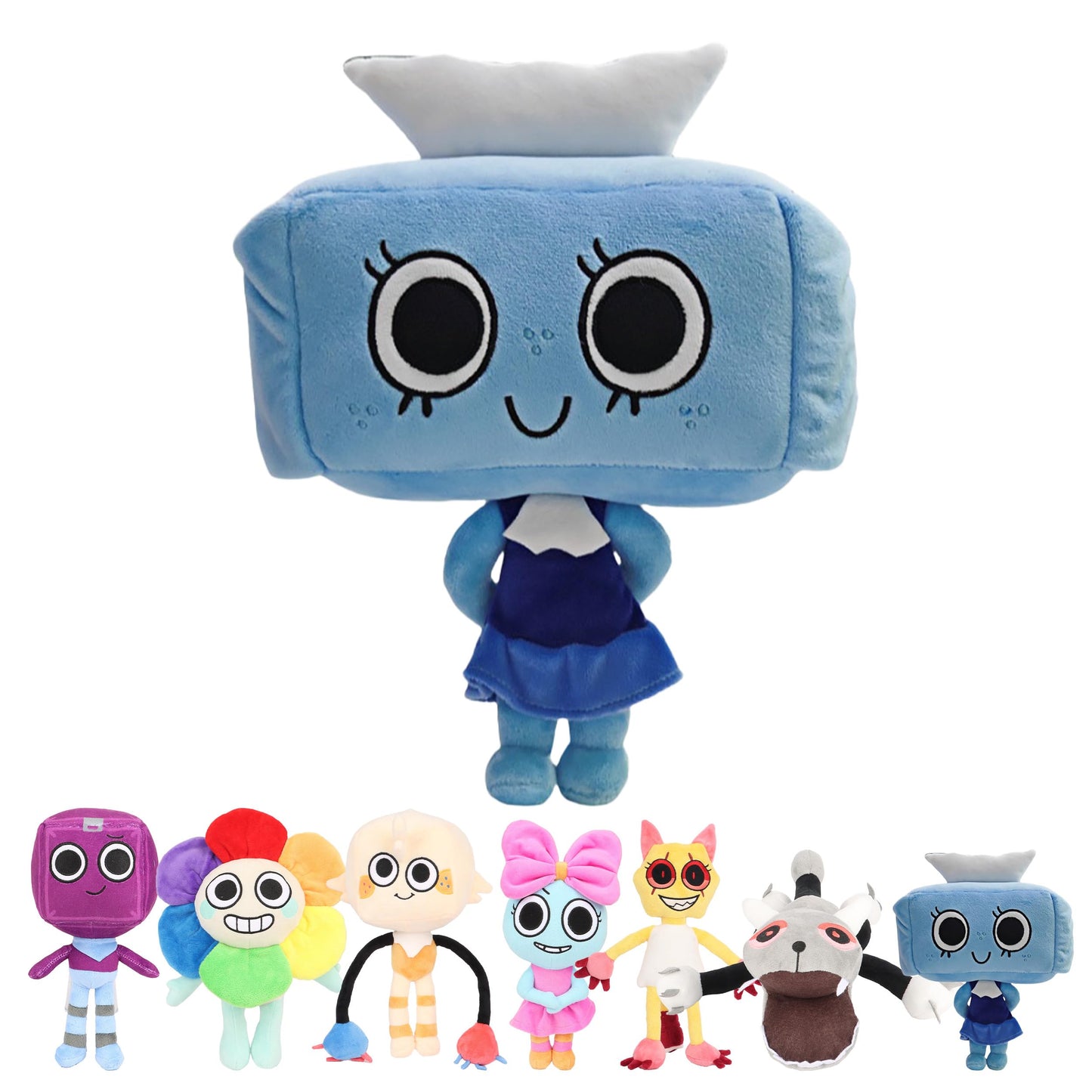 CUIGSRO Dandy's World Plush, 9.85'' Dandy World Tisha Plush Toys for Fans and Friends(Blue)