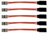 Apex RC Products 3'' / 75mm JR Style Servo Extension - 5 Pack #1002