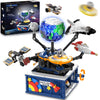 Cubimana Planet Rotatable Space Sets With Light - Earth & Moon Space Exploration Building Toys With Shuttle Spaceship Science Ki