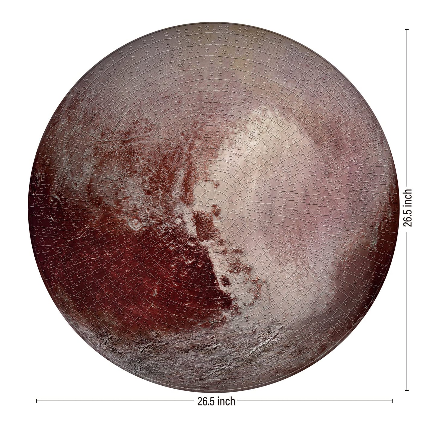 Antelope - 1000 Piece Puzzle For Adults, Pluto Jigsaw Puzzles 1000 Pieces, Space Puzzle, Planet Round Puzzle,Circle Puzzle, Solar System Puzzle, High Resolution, Matte Finish, No Dust Space Puzzle