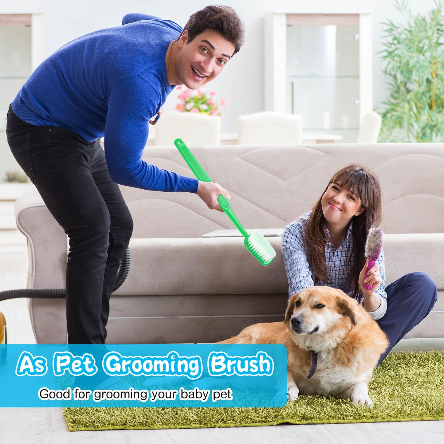 2 Pieces Giant Toothbrush Prop Large Toothbrushes Big Brush Oversized Gag Novelty Toys For Costume Take Picture Comedy Party Fav