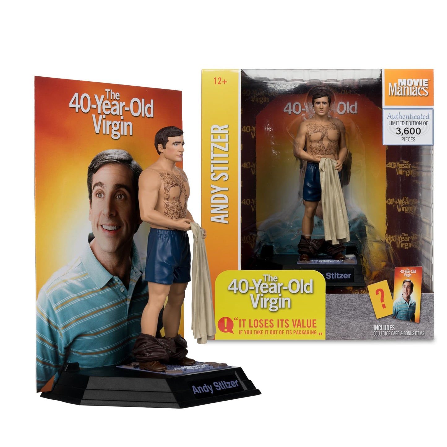 Mcfarlane Toys - Movie Maniac Andy Stitzer (The 40-Year-Old Virgin) 6In Posed Figure