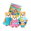 Li'L Woodzeez – The Woofington Bulldog Family – Set Of 4 Collectible Posable Bulldog Figures With Storybook – Pretend Play Doll Figures – Gift Toy For Kids Age 3+