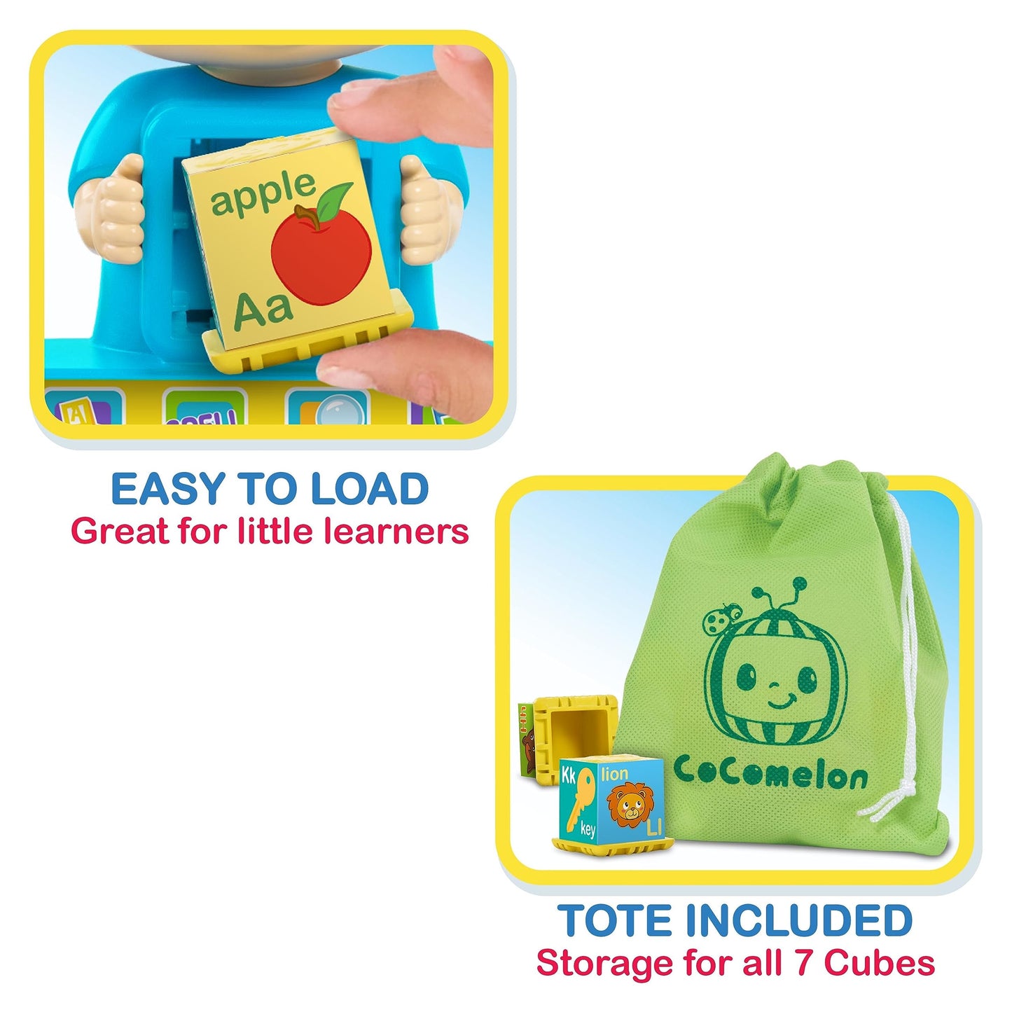 Just Play Cocomelon Jj Phonics Fun Interactive Learning And Education Toy, 4 Modes Of Play, Animal Dance Song, Spelling, 9-Pieces, Kids Toys For Ages 18 Month