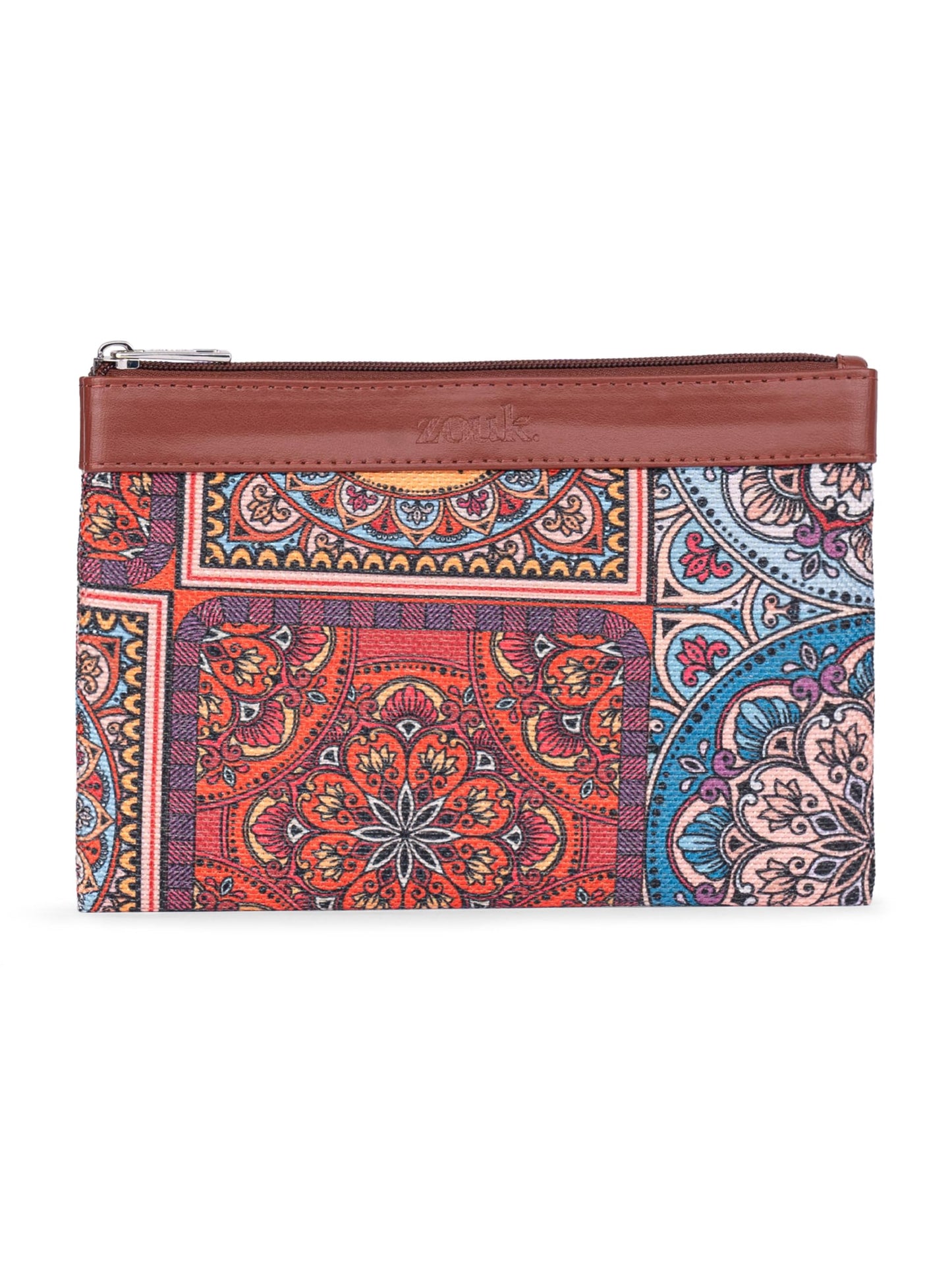 Zouk Classic Utility Pouch | Travel Organizer Pouch | Multipurpose Makeup Pouch Bag For Daily Use & Travel |Aesthetic & Water-Re