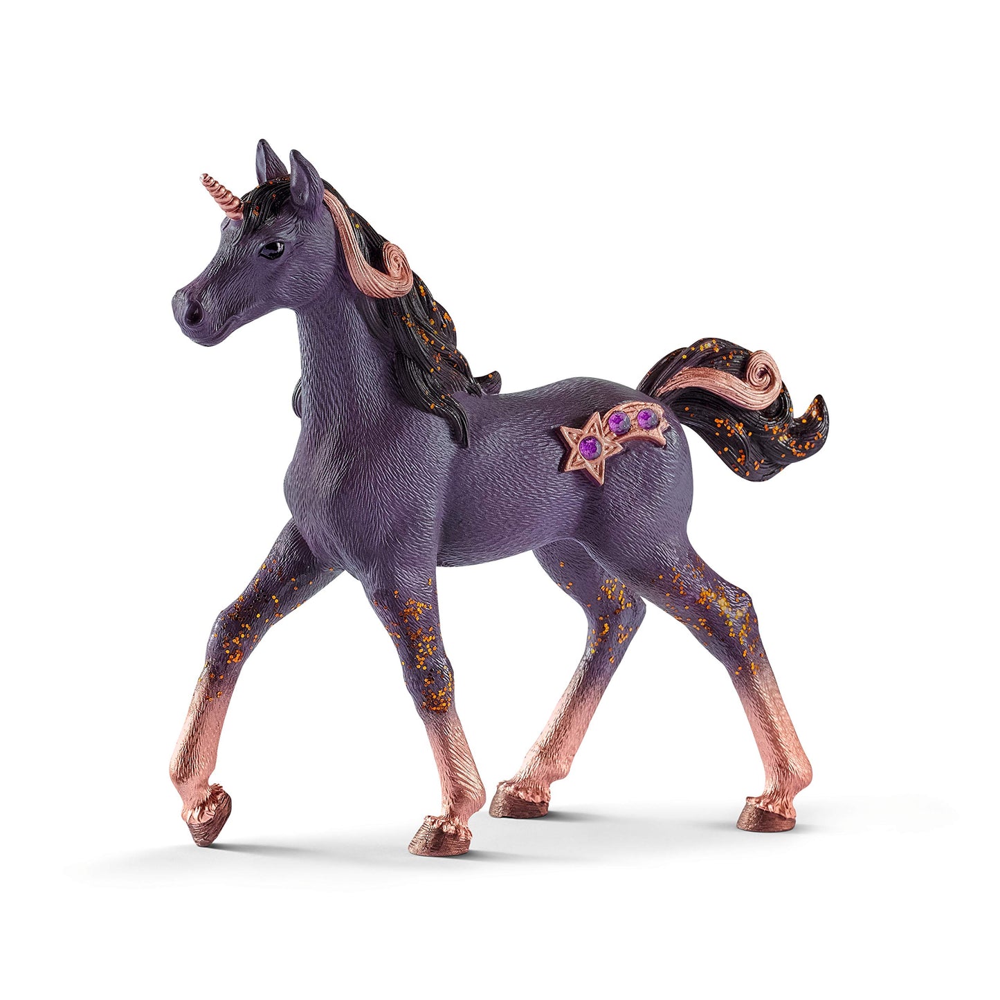 Schleich Bayala, Unicorn Toys For Girls And Boys, Shooting Star Unicorn Foal Toy Figurine, Purple, Ages 5+