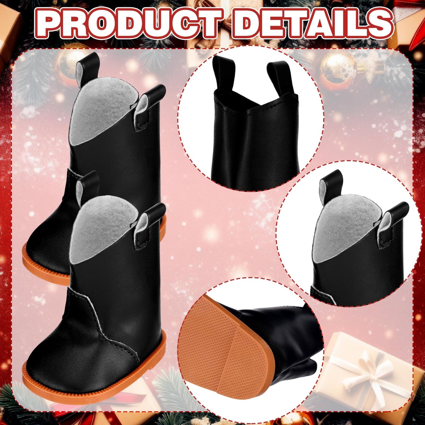 Bencailor 3 Pairs 18 Inch Doll Boots And Shoes Spring Doll Shoes Skates American Boots Skates(Stylish Style)